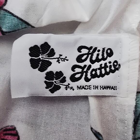 Hilo Hattie Floral Ruffle Bottom Hawaiian Women's Dress Small - Picture 3 of 4